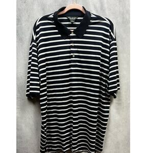 Brook Brother Mens Country Club Performance Striped Polo Shirt Size XL